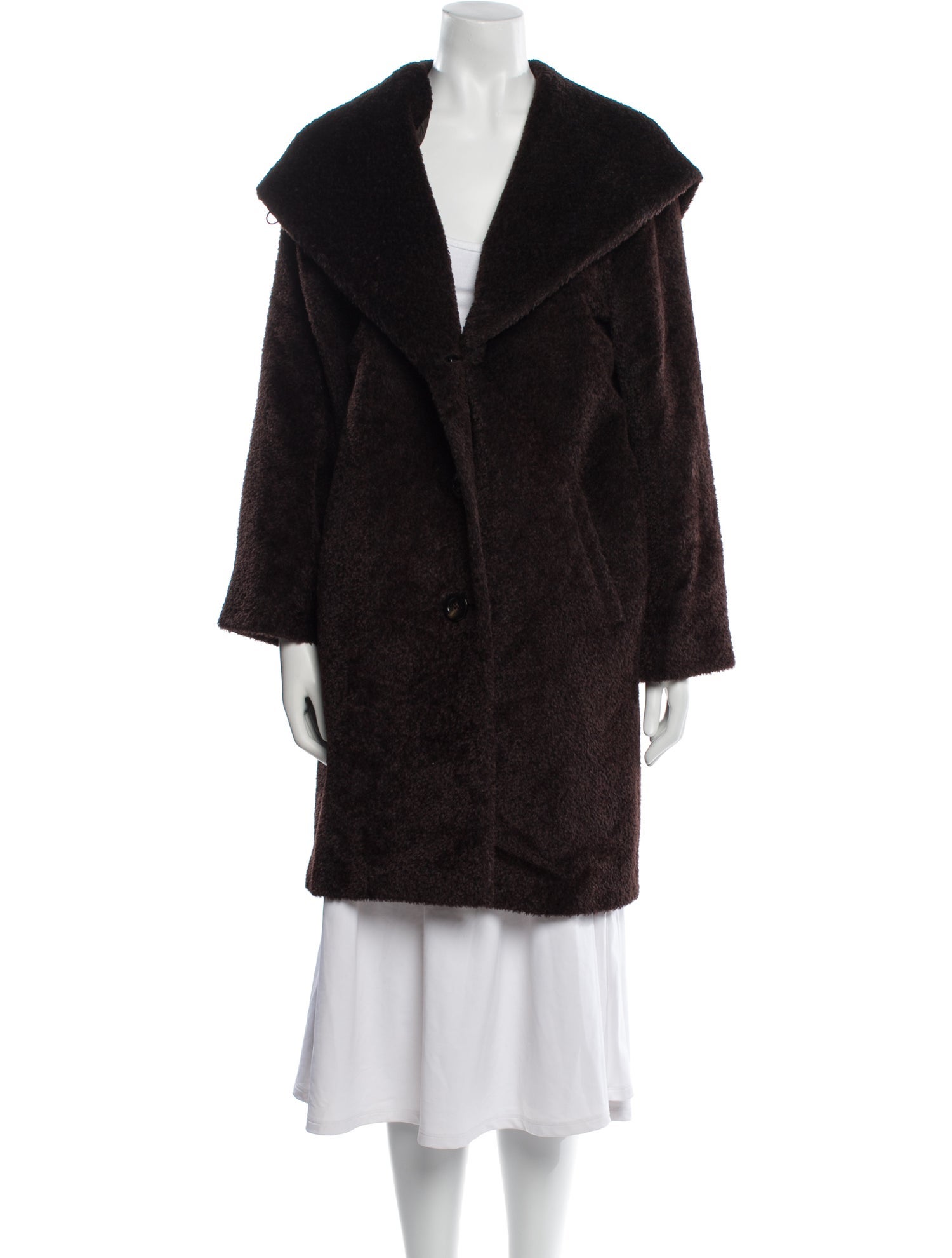 Max Mara Alpaca Faux Fur Coat